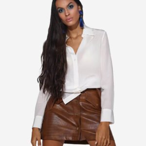 Collections Silk long shirt white