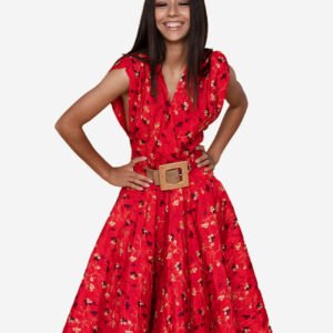 New Arrivals Floral short dress red